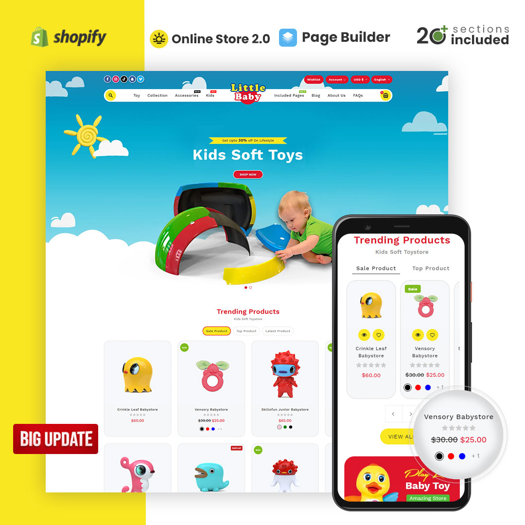 Little Baby Kids & Toys Store Shopify Theme