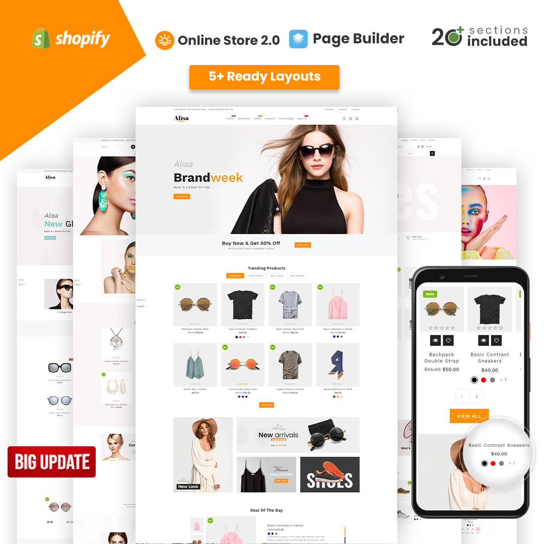Alisa – Sectioned Multipurpose Shopify Theme