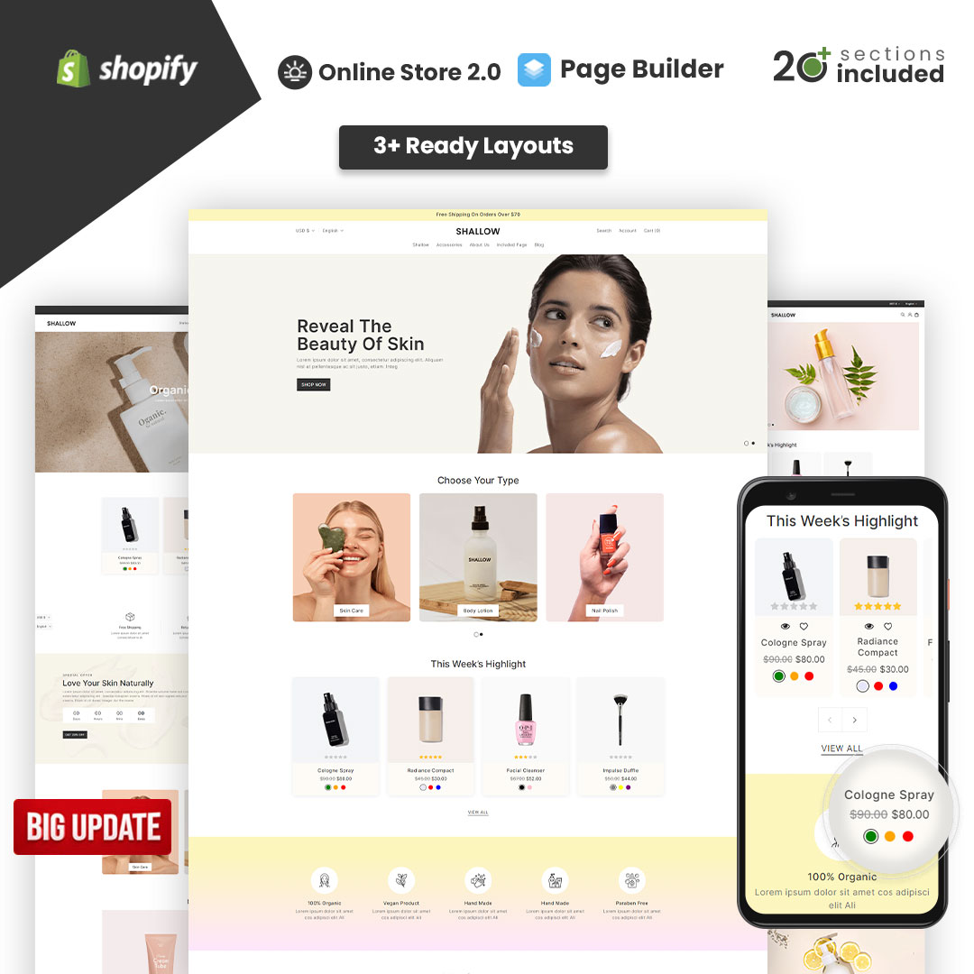 Shallow – Beauty & Cosmetics Shopify Theme