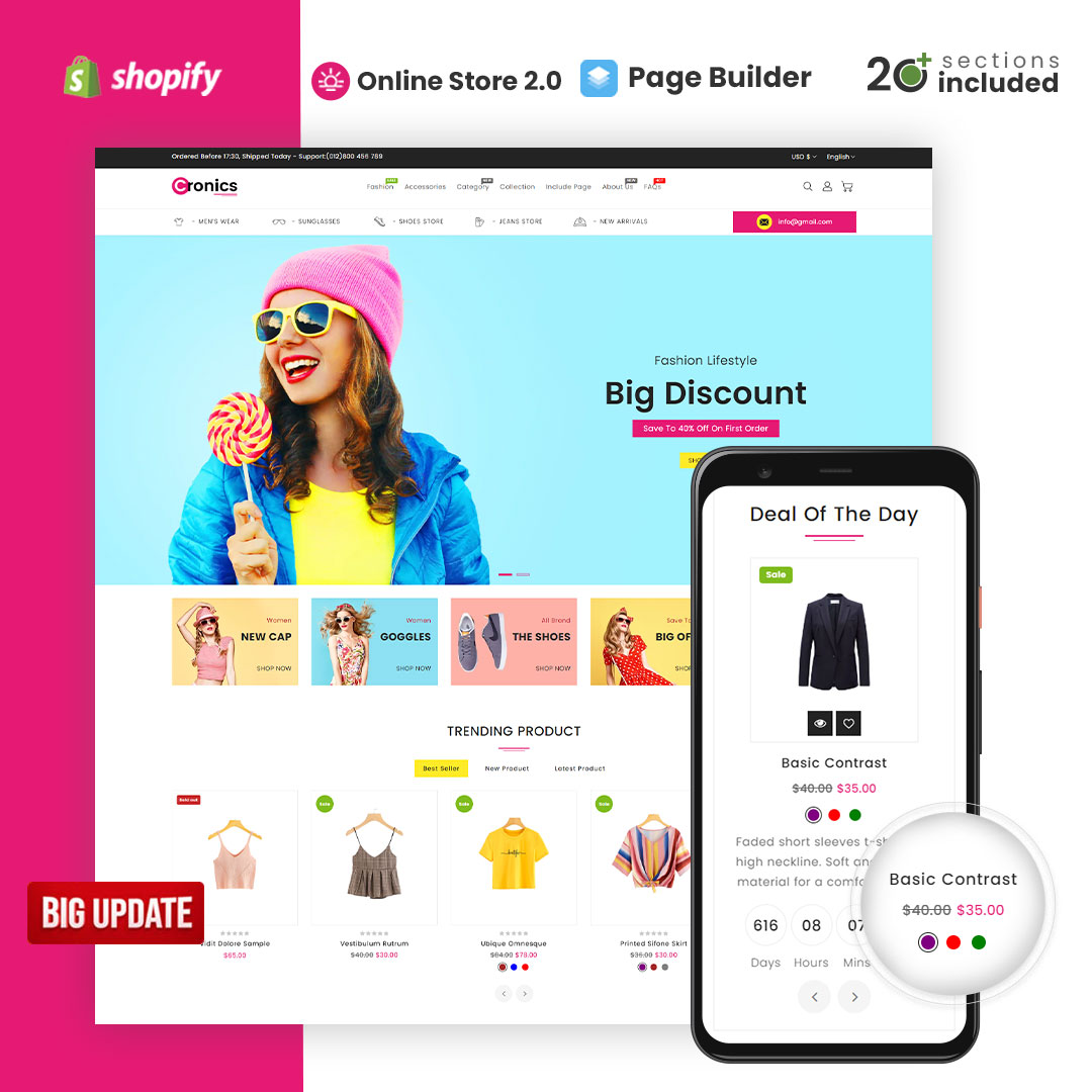 Cronics Multipurpose Store Shopify Theme