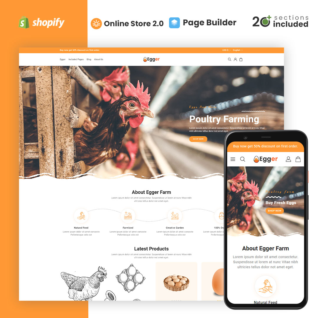Egger – Poultry and Farm Shopify Theme