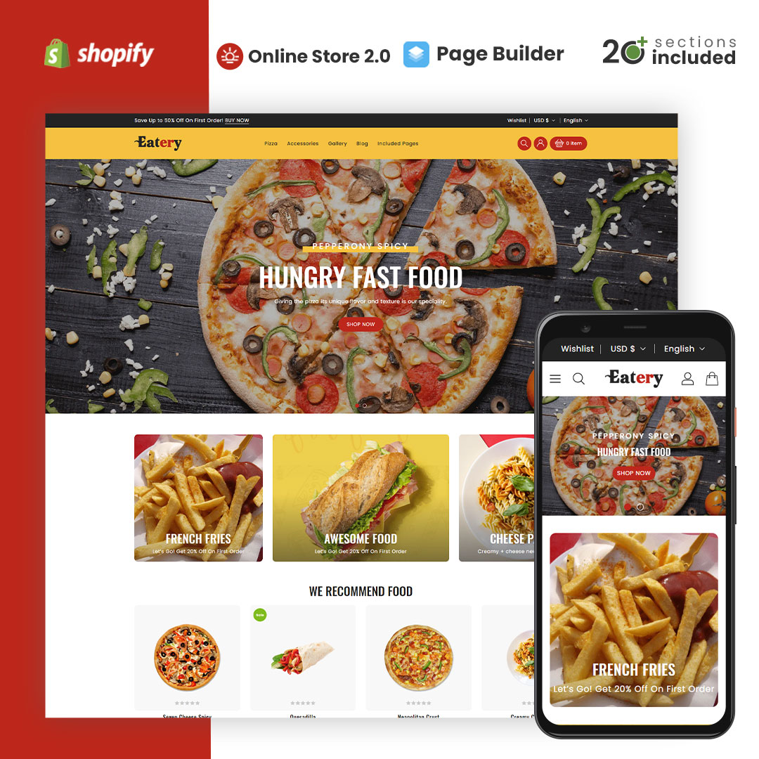 Eatery – Responsive Food Shopify Theme