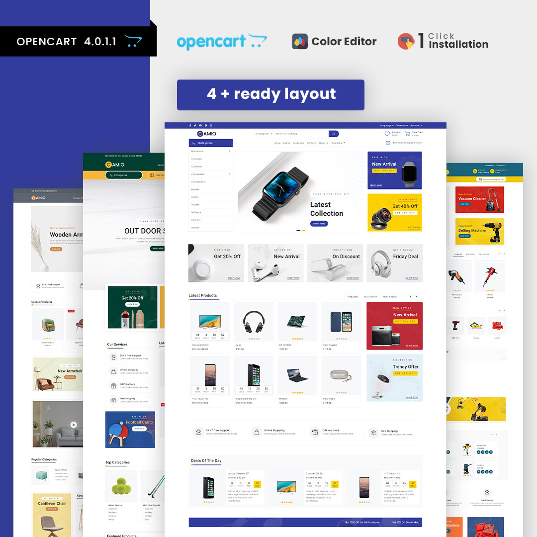 Camio – Multi-purpose Responsive OpenCart 3 Theme