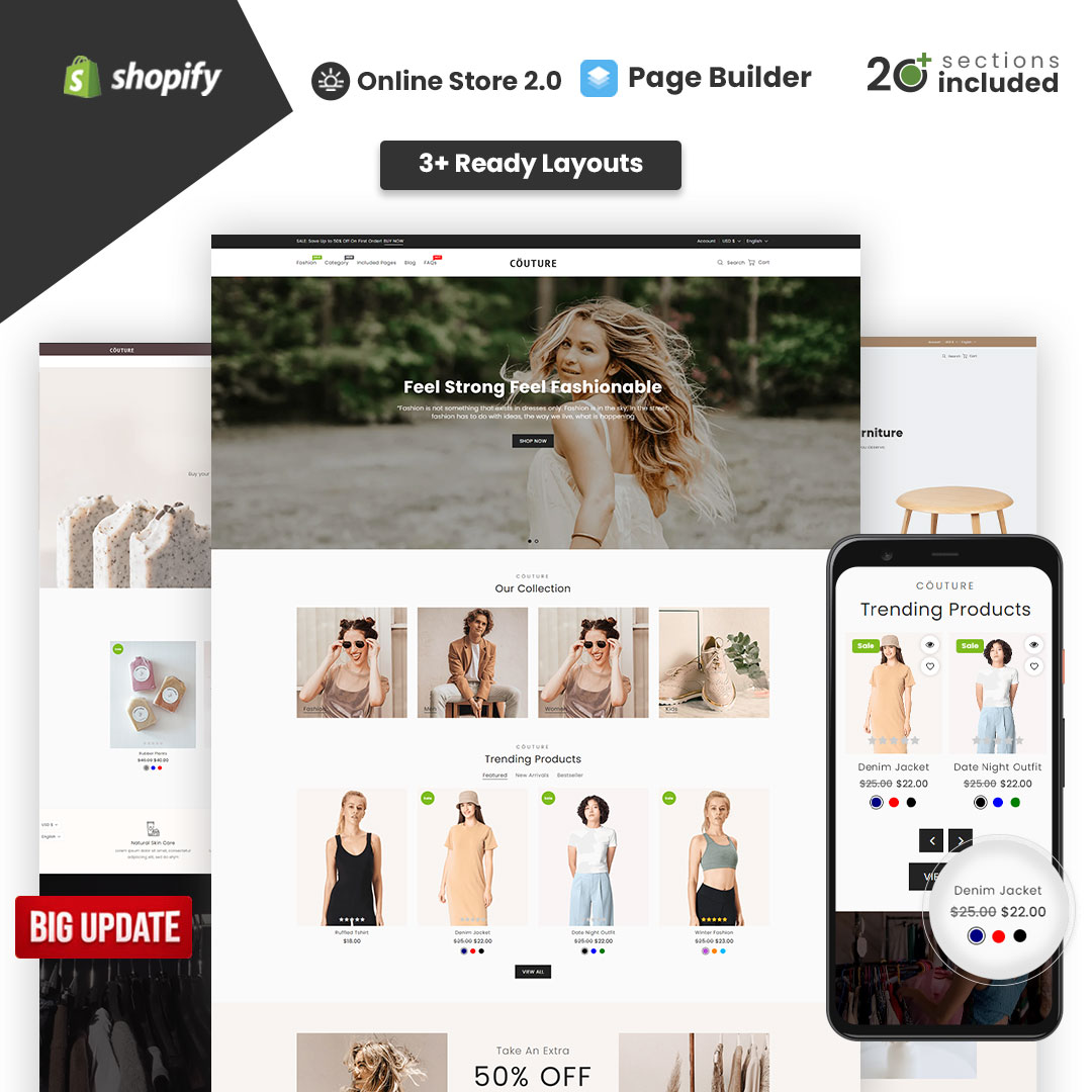Couture – Clothing and Fashion Shopify Theme