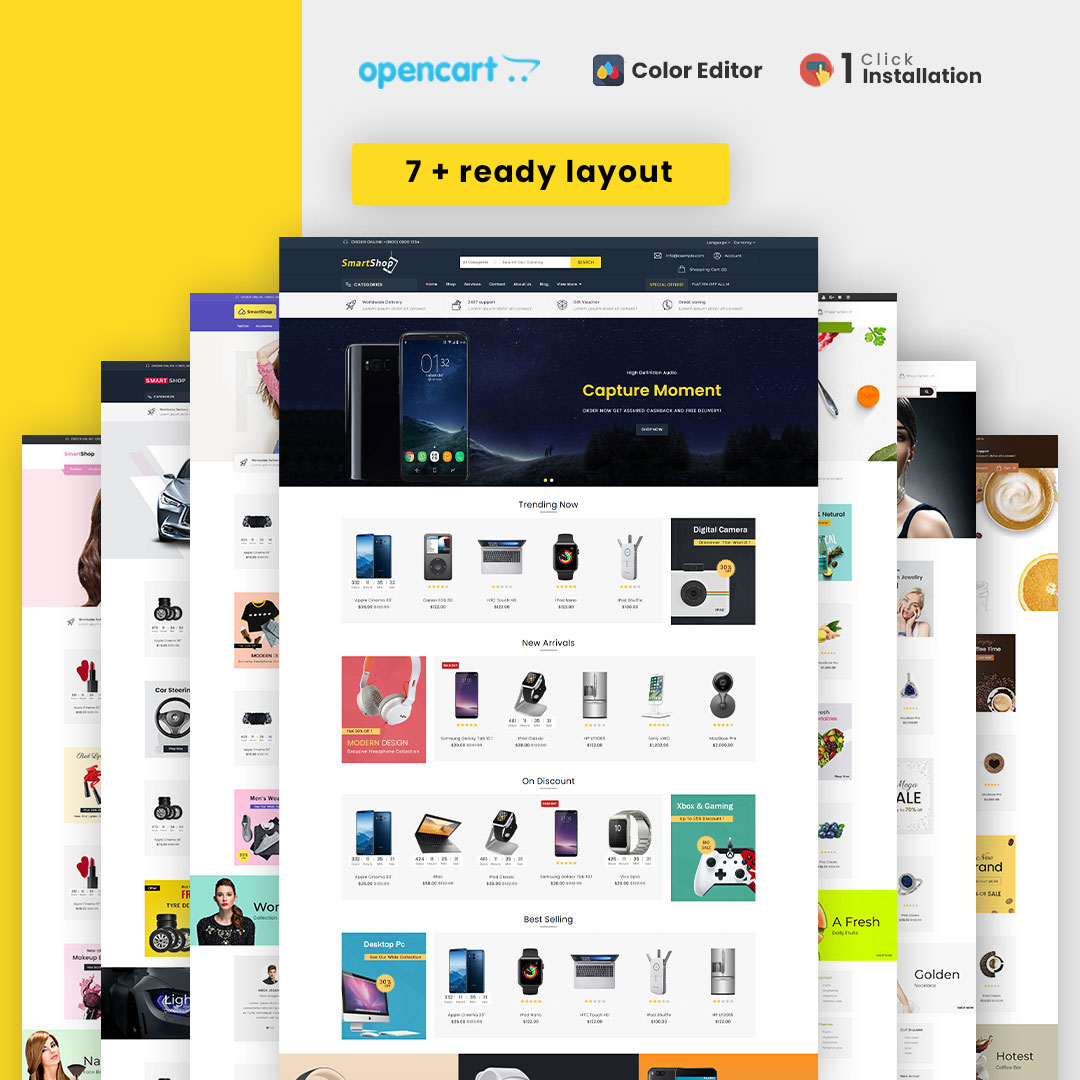 SmartShop – Multipurpose Opencart 3 Responsive Theme