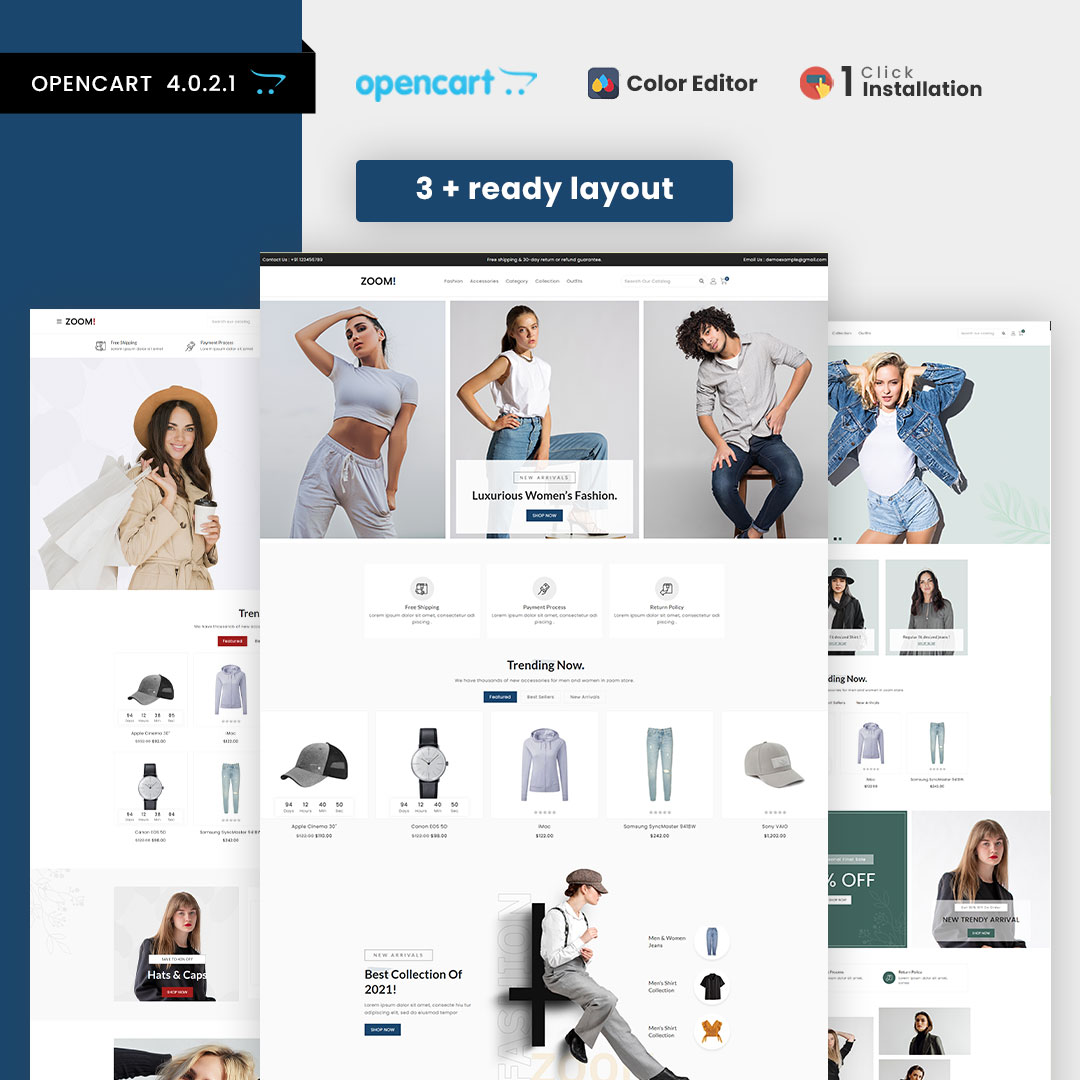 Zoom – Fashion & Clothing Opencart Theme